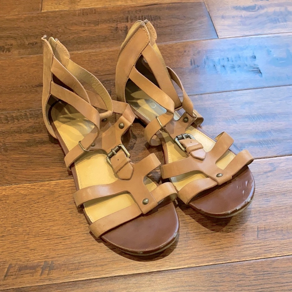 Aldo tan sandals, size 9